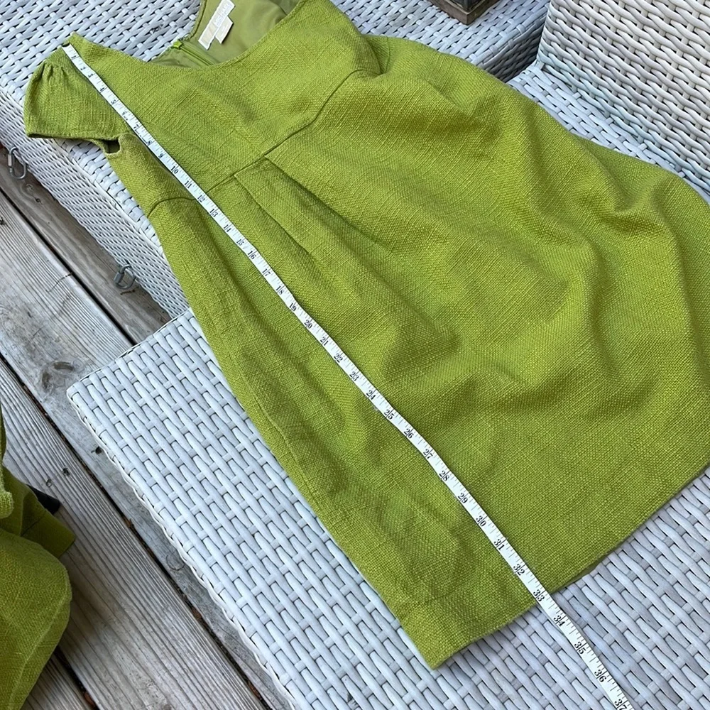 Michael Kors Matching Green Set- Dress & Blazer Size 12
